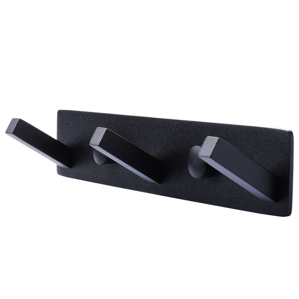 Планка з гачками TOPAZ TKB 9385-3-BL чорна Тернополь - изображение 1