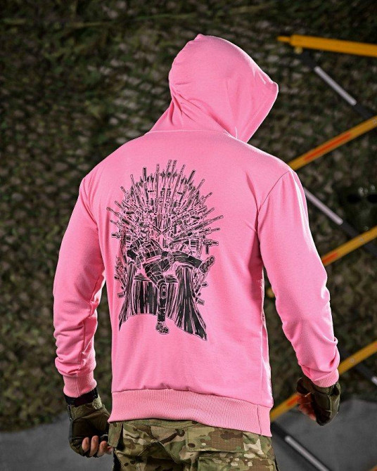 Тактичне худі MAKLIN Girl трон рожеве ДЛ7067 Одеса - фото 1