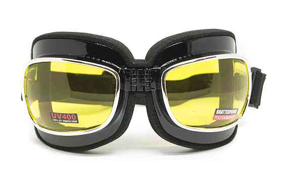 Окуляри захисні з ущільнювачем Global Vision Retro Joe (yellow) жовті Київ