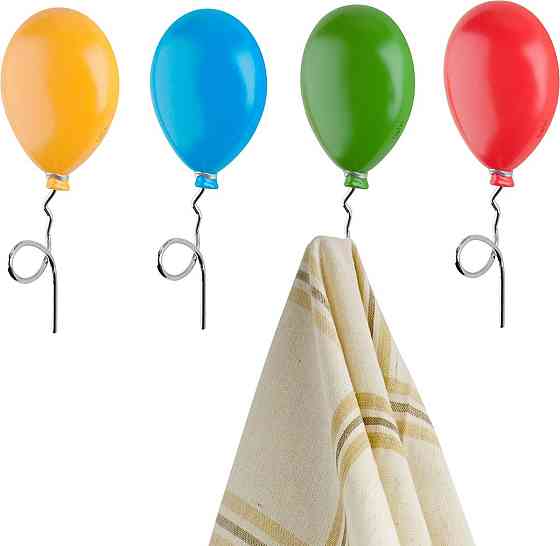 Набір гачків Balvi для рушників Повітряні кульки (4 шт.) Ровно