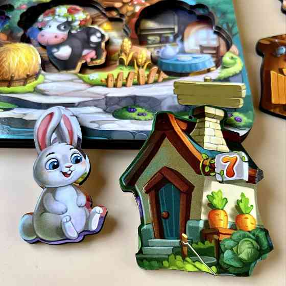 Деревянный пазл-вкладыш 