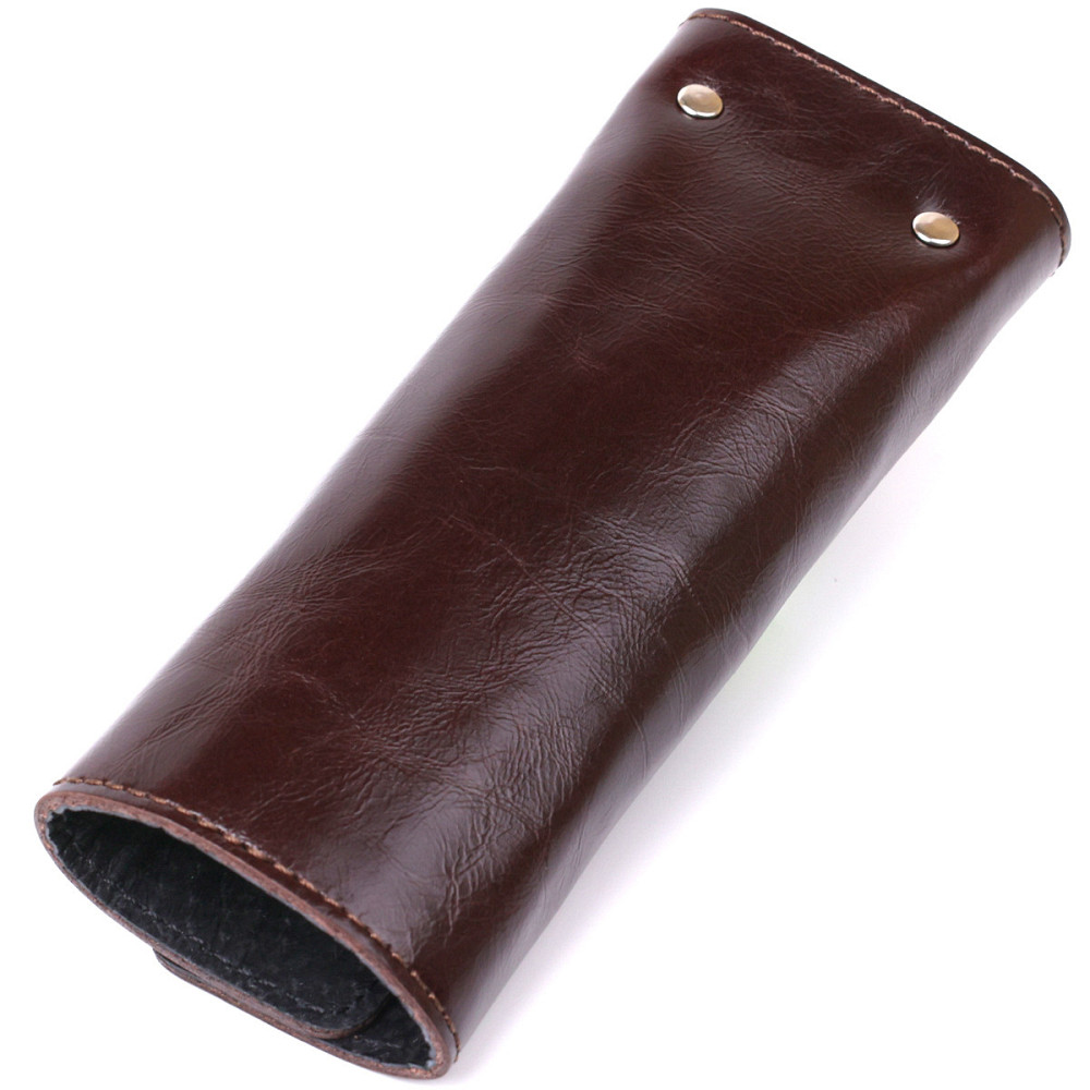 Зручна шкіряна ключниця Коричневий (SHVIGEL) Київ - фото 6