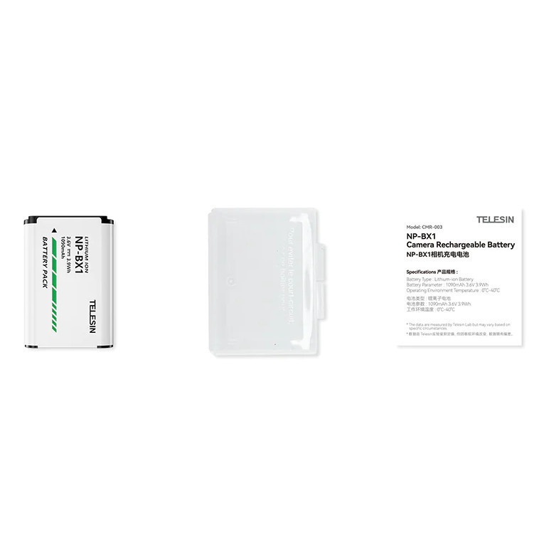 Акумулятор Sony NP-BX1 Telesin CMR-003 Київ - фото 4