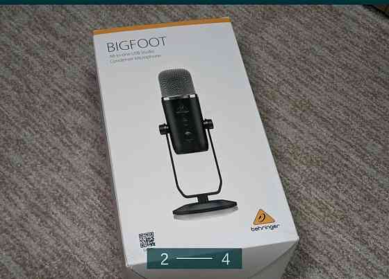 Студийный USB конденсаторный микрофон Behringer Bigfoot для стримов Киев