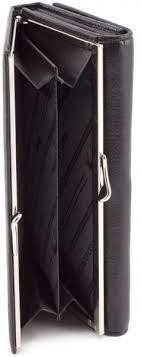 Чорний класичний жіночий гаманець на магнітах Marco Coverna 1412 Київ - фото 3