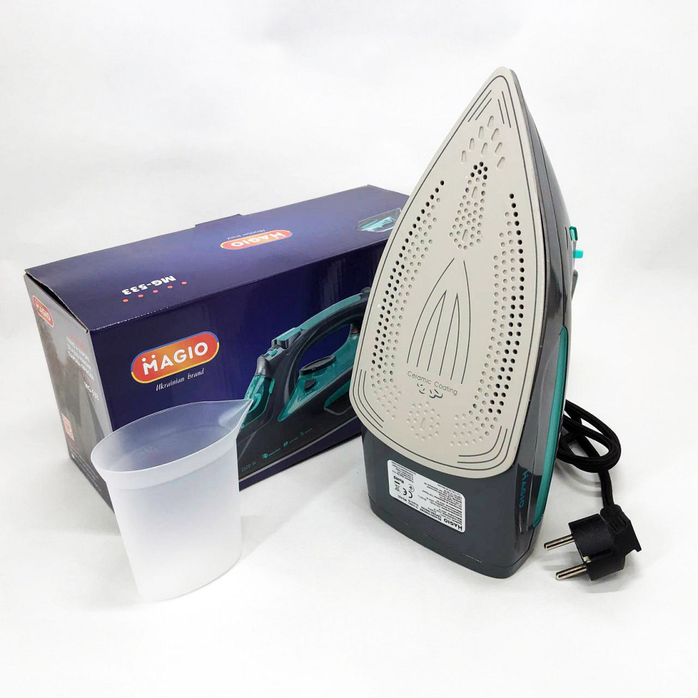 Праска відпарювач для прасування речей Magio MG-533 2600 Вт, Парова праска ZJ-704 для одягу Київ - фото 3