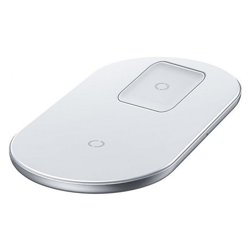 Беспроводная зарядка Baseus Simple Wireless Charger 2 в 1 WXJK-С02 (Белое) Николаев - изображение 2