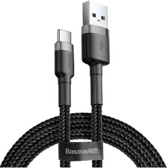 Кабель USB - Type-C Baseus cafule Cable 2A 3m колір сіро-чорний CATKLF-UG1 Одеса