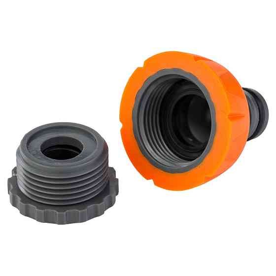 Адаптер для конектора 1⁄2" універсальний у/р 1⁄2"× 3⁄4" (ABS+TPR) FLORA (5015834) Київ