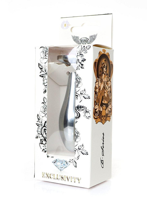 Анальная металлическая пробка Plug-Jewellery Silver PLUG-Rose M Sex Aura Киев - изображение 3