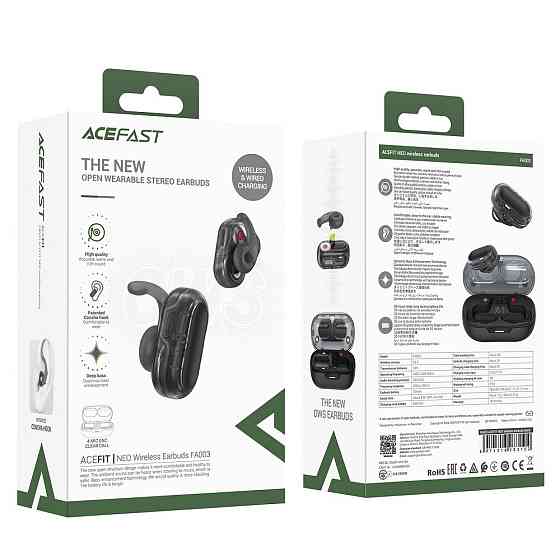 Бездротові навушники ACEFAST FA003 чорні Київ
