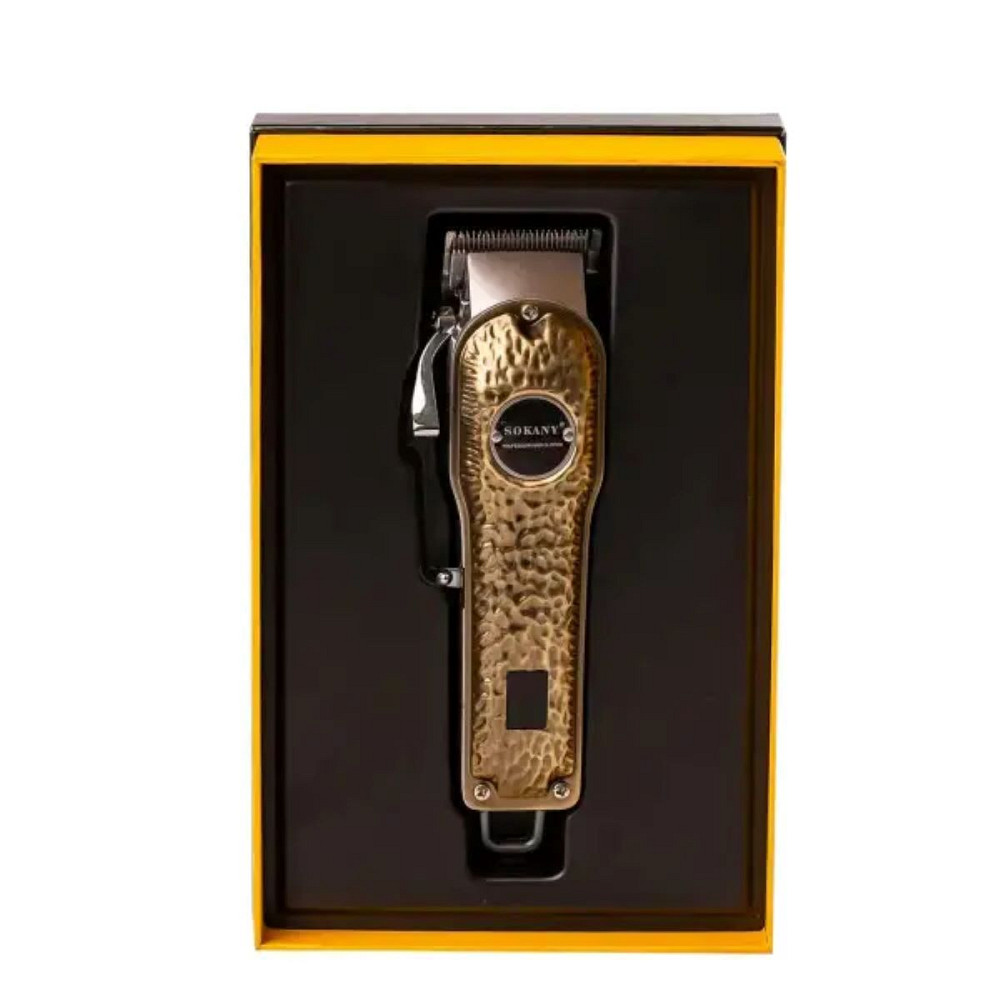 Sokany Машинка для стрижки Sokany SK-LF-9976 акумуляторна з 4 насадками та USB золото Коломия - фото 4