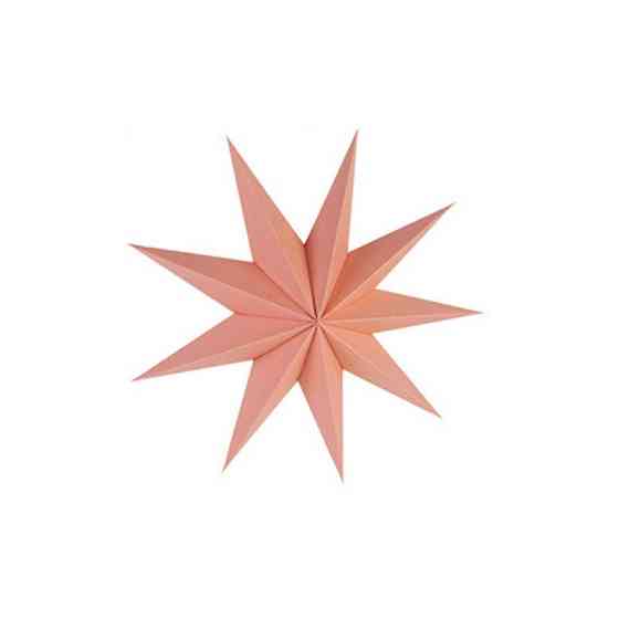 Картонная звезда матовая 30 см пудровый Киев