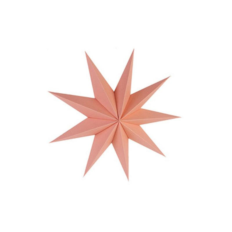 Картонная звезда матовая 30 см пудровый Киев - изображение 1