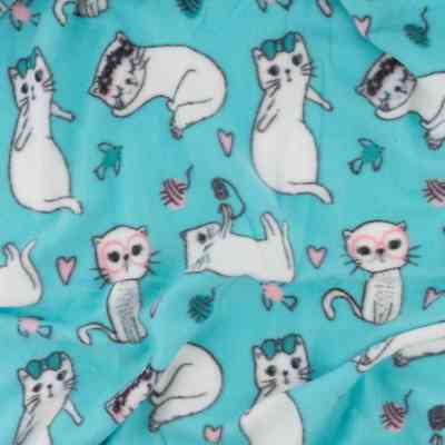 Плед Ardesto Fleece 100% полиэстер, котики, голубой 130х160 см (ART0726PB) Винница