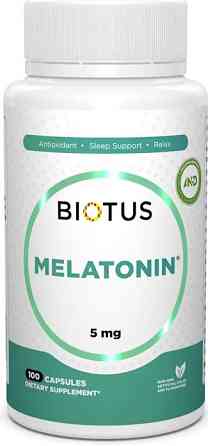 Мелатонин для улучшения сна Biotus Melatonin 5 мг 100 капс Киев