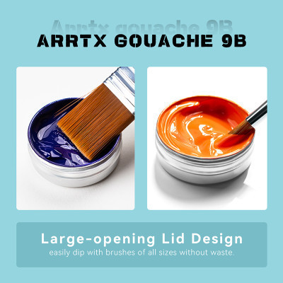 Гуашевые краски Arrtx 9B, 9 цветов (LC302925) Винница - изображение 9