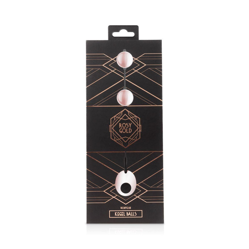 Металеві вагінальні кульки Rosy Gold - Nouveau Kegel Balls, маса 376 г, діаметр 2,8 см Sex Aura Київ - фото 4