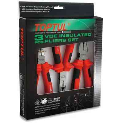Набор инструментов Toptul диэлектрические 1000V набор 3ед. (GAAE0301) Винница