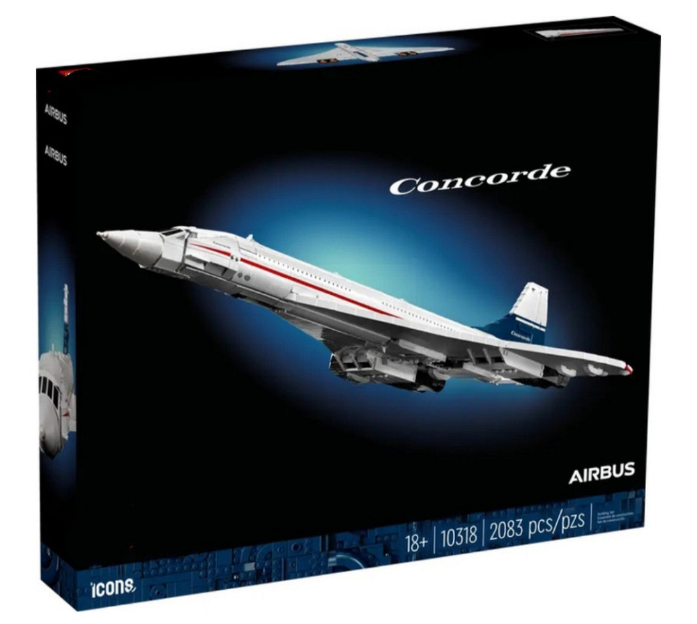 Конструктор Icons Concorde (2083 деталей)| Легендарний надзвуковий літак з коробкою Київ - фото 1