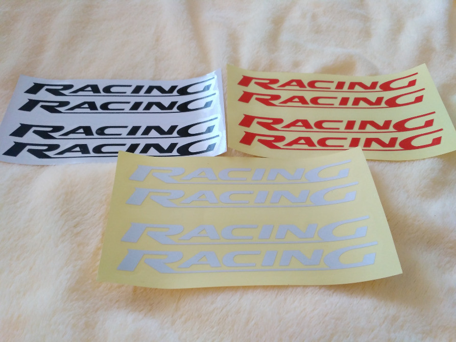 Наклейки на ручки Racing Чорна, Червона та Біла з Київ - фото 5