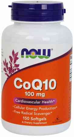 Коэнзим Q10 Now Foods CoQ10 100 мг 150 гелевых капсул Киев