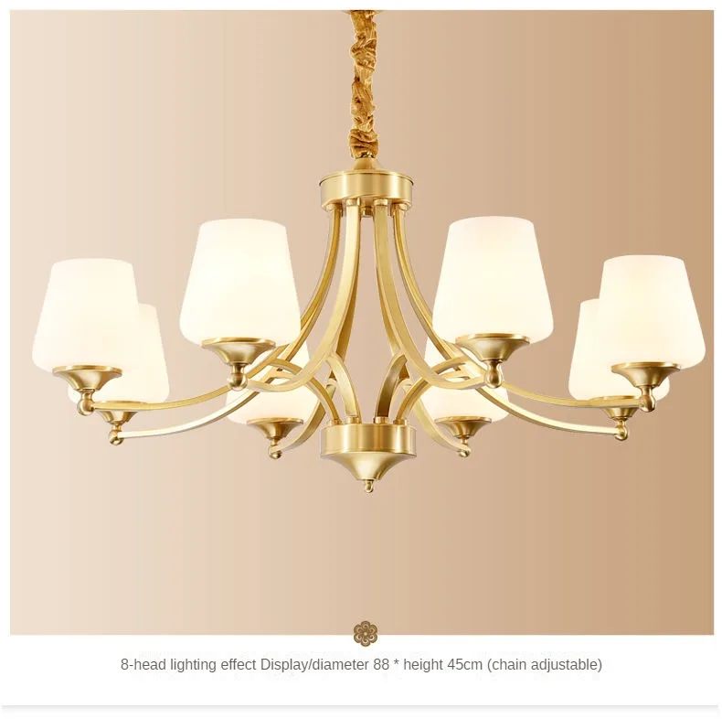 Светодиодная люстра Звон 5027 (Золотая) 8 плафонов Киев - изображение 6