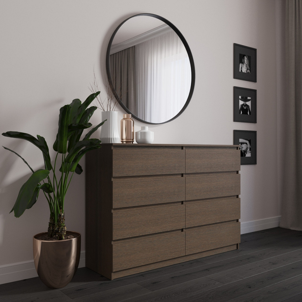 Комод VAYS R-8, 8 шухляд без ручок, ЛДСП, 140×40×98 см – для спальні, вітальні, передпокою Львів - фото 4