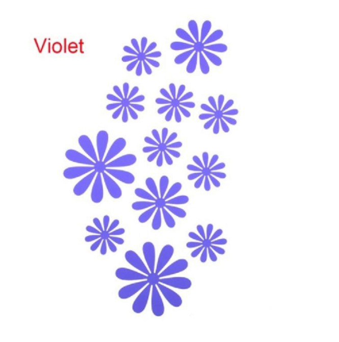 Набір фіолетових квіток - 12шт. Київ - фото 3