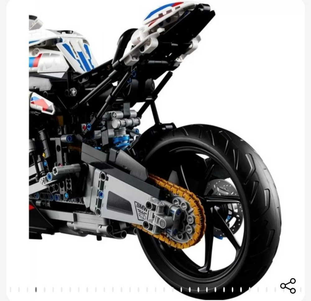 Конструктор мотоцикл  Technic BMW M 1000 RR 1920  деталей маштаб 1:10 мотоцикл БМВ Київ - фото 6