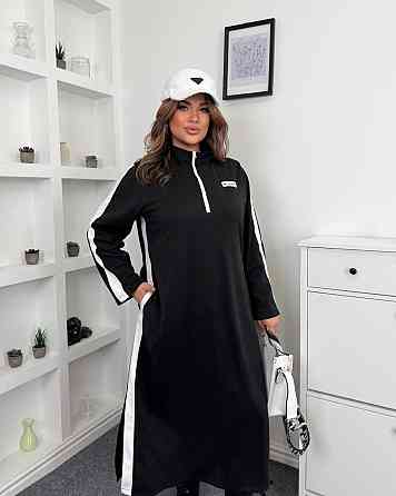 Женское стильное платье батал в стиле спорт шик итальянский трикотаж 60/62 Одесса