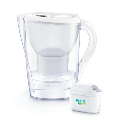 Фильтр-кувшин Brita Marella Memo MXPro 2.4л (1.4л води) з фільтр-картриджем 3шт, білий (1052791) Винница - изображение 1
