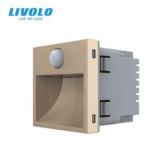LIVOLO Механізм прохідний автоматичний світильник для сходів підлоги датчик руху темряви, золот Коломыя