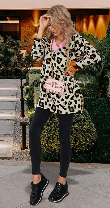 Свитер с принтом леопард (42-48) Киев - изображение 7