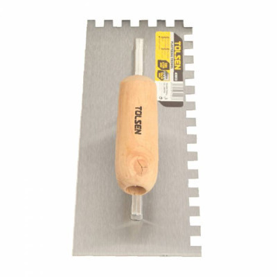 Затирка Tolsen сталева 280х120 мм зуб 10 мм дерев&apos;яна ручка (41013) Вінниця - фото 3