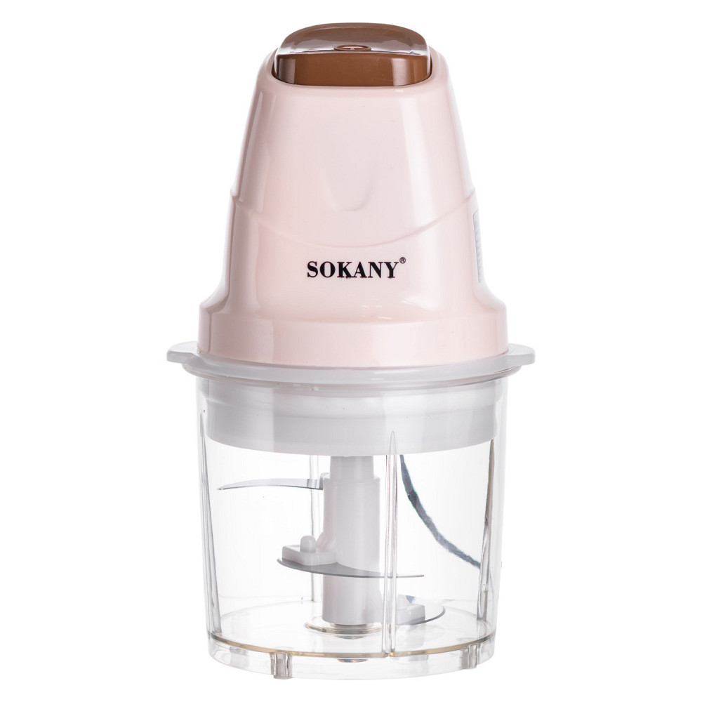 Чоппер измельчитель с чашей на 0.7 л кухонный электрический 250 Вт бежевый Sokany SK-06009BE Киев - изображение 1