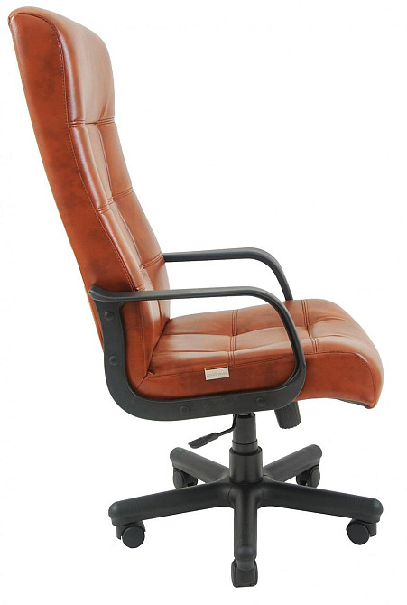 Офисное Кресло Руководителя Richman Virginia Madras Cognac Пластик М1 Tilt Коричневый Киев - изображение 3