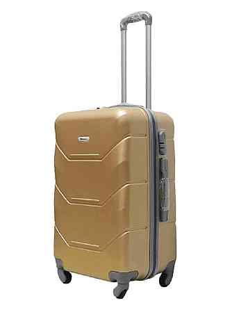 Валіза пластикова MILANO BAG 147 середня 65 см шампань Київ