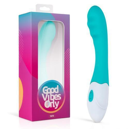 Вибратор для точки G Tate Good Vibes Only, силиконовый, голубой, 20 х 3.2 см Sex Aura Киев - изображение 1