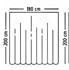 Штока для душа тканевая Miranda Lykia 180 х 200 см розовая Харьков - изображение 4