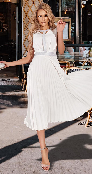 Стильне ошатне плаття плісе (42) Київ - фото 2