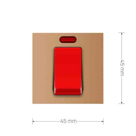 LIVOLO Майстер-вимикач LIVOLO, золотий, 20А 230В, модуль без рамки (VL-FCMKV20A-2AP) Коломия