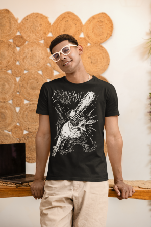 Футболка аниме Человек-бензопила оверсайз (S/M/L) Черний AnimeJ0632 Днепр