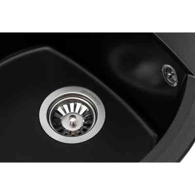 Мийка кухонна GRANADO RONDA black shine з сифоном (470*490mm.) (gr2201) Вінниця