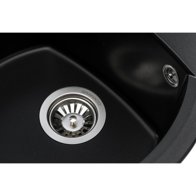 Мийка кухонна GRANADO RONDA black shine з сифоном (470*490mm.) (gr2201) Вінниця - фото 3