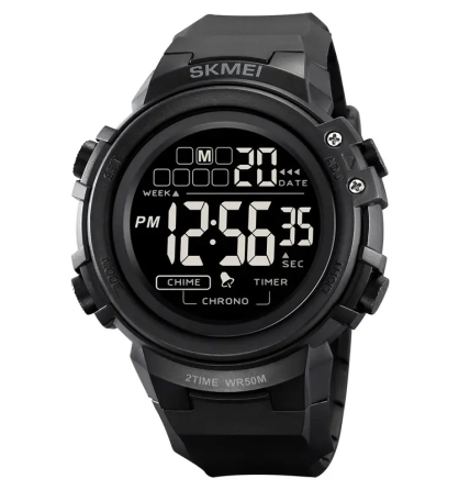Годинник чоловічий наручний спортивний Skmei 2260 (Чорний з чорним) Київ