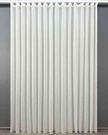 Тюль VR-Textil 1961т Преміум Льон фактурний Costa Молочний 400х270 см (42-0967) Київ