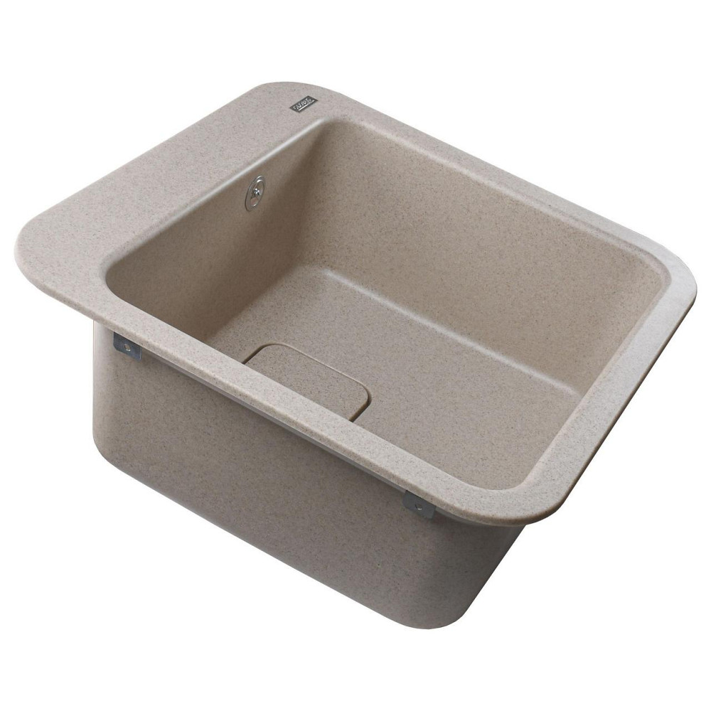Гранітна мийка Globus Lux BARBORA піщаний 510х510 мм-А0004 Київ - фото 4