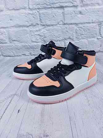 Детские демисезонные кроссовки хайтопы  для девочек 21см Николаев