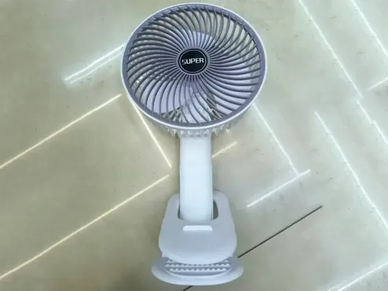 Портативний вентилятор FAN-010 з прищіпкою-підставкою 3 швидкості, 4.5вт, 120мм лопаті,USB-Type C Київ